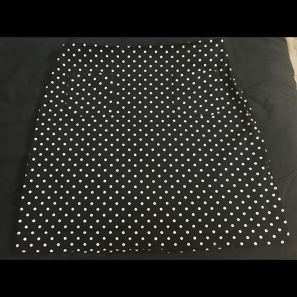 Black Polka Dot Skirt